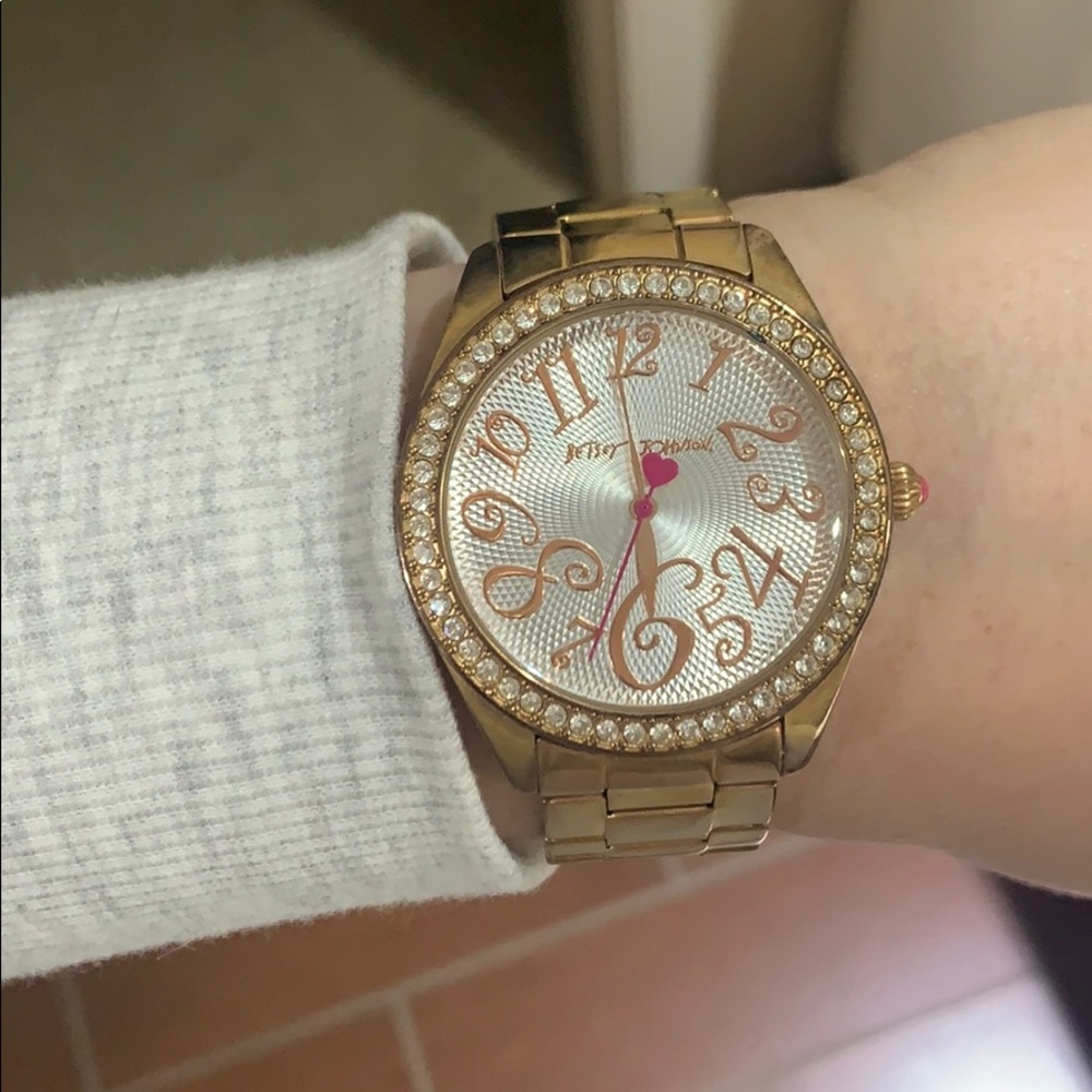 Betsey Johnson Rose Gold Watch